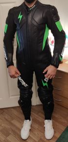 Mens "L" Size Motorbike Suit Motorcycle Biker Race Leather Suits MOTOGP CE Safe