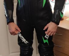 Mens "L" Size Motorbike Suit Motorcycle Biker Race Leather Suits MOTOGP CE Safe