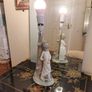 Vintage Nao by Lladro Lamp. Girl with Dog. Image 2