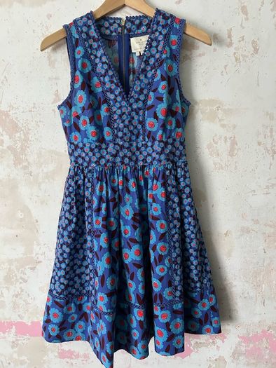 Kate Spade Mixed Blossom Fit & Flare Dress