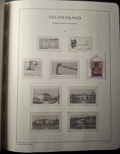 Germany Leuchtturm Stamp Binder with stamps