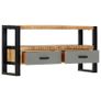 TV Cabinet 100x30x50 cm Solid Mango Wood Image 6