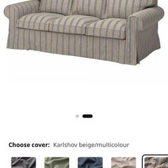 IKEA Ektorp 3 seater sofa covers x 2