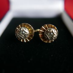 Vintage Rolled Gold Drop Earrings