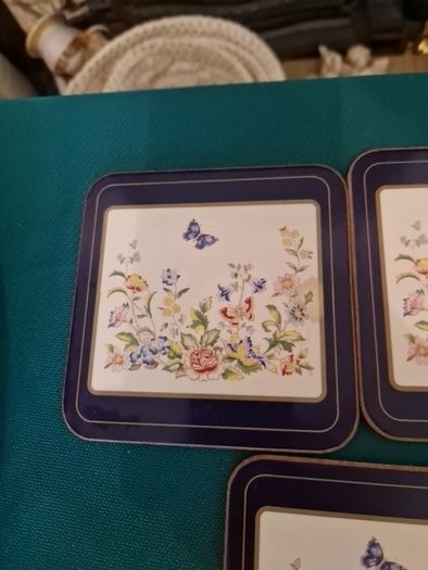 aynsley cottage garden coasters