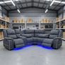 Hannah Electric Micro Fabric Recliner Sofa Image 3