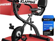 main image for ad Foldable Exercise Bike for Home 3-in-1 Indoor Trainer with LCD Display &amp; Fitness Bands