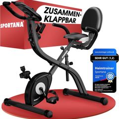 Foldable Exercise Bike for Home 3-in-1 Indoor Trainer with LCD Display & Fitness Bands