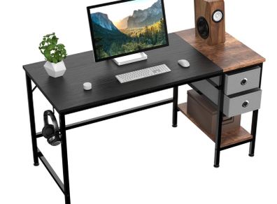 Office Desk with Drawer and Headphone Hook (100x50x75cm)