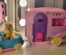 Barbie Chelsea Caravan set and doll