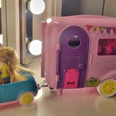 Barbie Chelsea Caravan set and doll