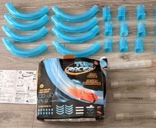 Car racing set with remote and tracks