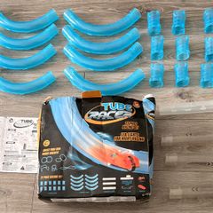 Car racing set with remote and tracks