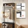 Coat Rack with Shoe Bench & 3 Drawers, 3-in-1 Freestanding Image 3