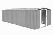 Garden Shed 257x580x181 cm Metal Grey