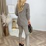 Beige checkered trousers Image 6