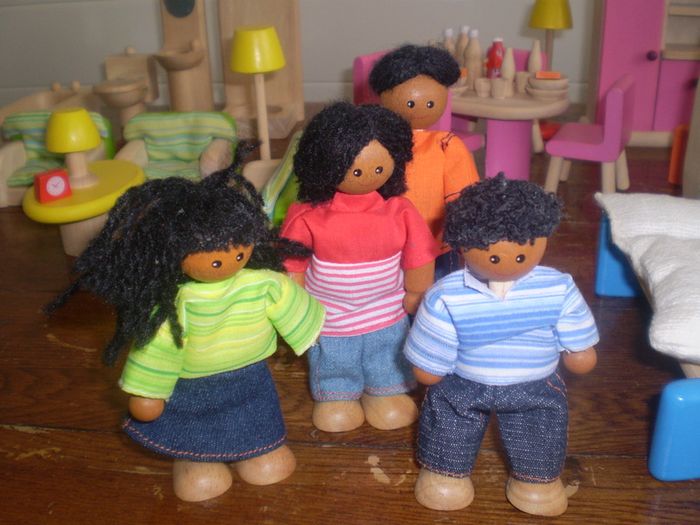 Doll's 3 storey Terrace House and accessories