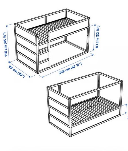 IKEA Kura loft bed