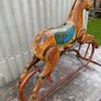 Retro Vintage Triang ltd metal rocking horse with original paint c1950. Image 7