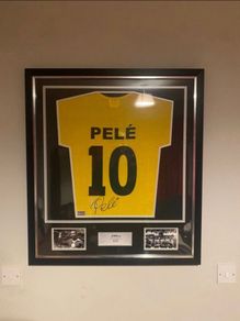 Pele Signed Brazil shirt