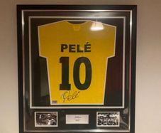 Pele Signed Brazil shirt