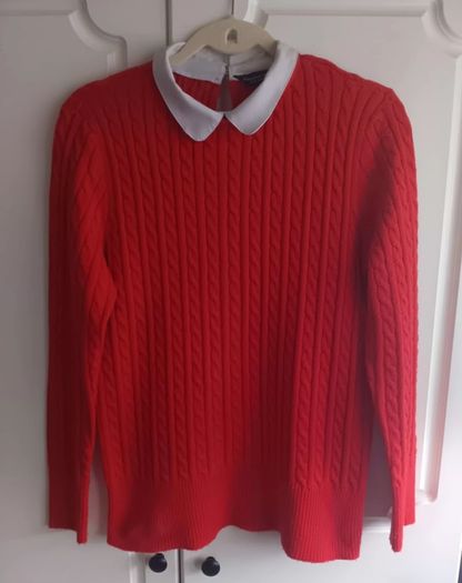 Dorothy Perkins Red Cable Knit Jumper