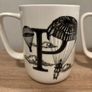 A Pair of Large Brand New Letters P and A China Mugs Image 3