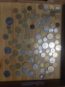 Lot of 96 coins from all over the world