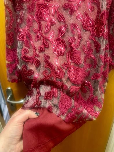 Brand new with tags Boohoo sparkly red mini dress