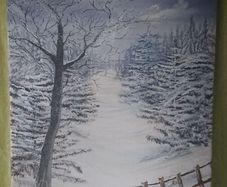Oil paint " Winter "