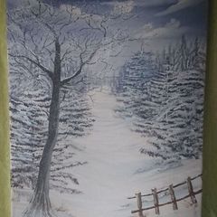 Oil paint " Winter "