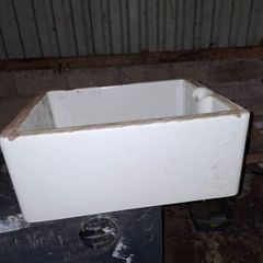 Belfast sink and granite worktops