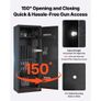 4 Gun Safe, Long Gun Cabinet for Rifles and Pistols, Quick Access Rifle Safe with 3 Ammo Slots and 2 Adjustable Racks, Large Digital Cabinet with Key and Password Lock(Assembly Required) Image 4