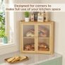 Brand New Corner Bamboo Bread Box. Image 3