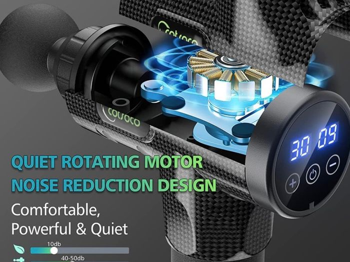 Massage Gun,Muscle Massage Gun Deep Tissue for Athletes, Handheld Percussion Massager for Pain Relief,Super Quiet Portable Electric Sport Massager Neck Back Body, 30 Speed (FREE POSTAGE)