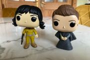 Star Wars / Funko Pop Bobble Heads / Princess Leia &amp; Rose Tico