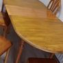 Solid Oak table with 5 chairs Image 3