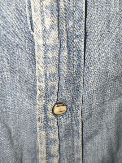 Vintage Mc carthy pearl snap denim shirt size XL