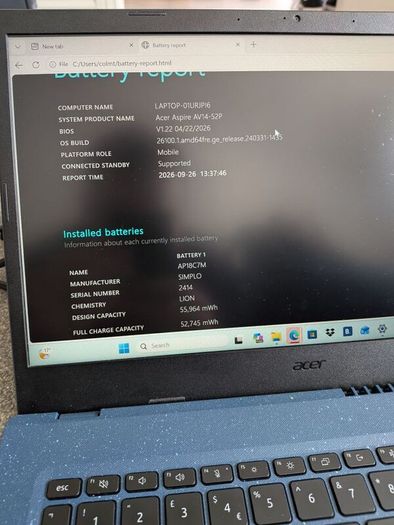 Acer Aspire Vero 16gb RAM 512gb SSD