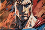 Superman painting