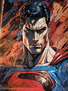 Superman painting