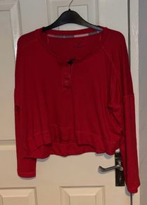 Red PJ top size M