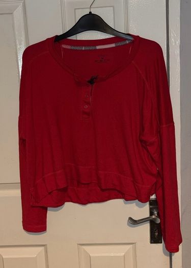 Red PJ top size M