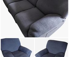 2 armchair covers and 1 sofa cover grey