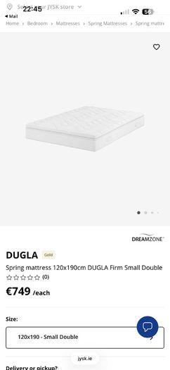 small double mattress