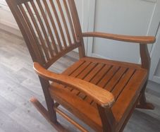 wooden rocking chair