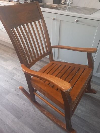wooden rocking chair