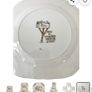 Set of 3 Vintage The Friendly Village The Covered Bridge by Johnson Bros Square Bone China Plates Image 9