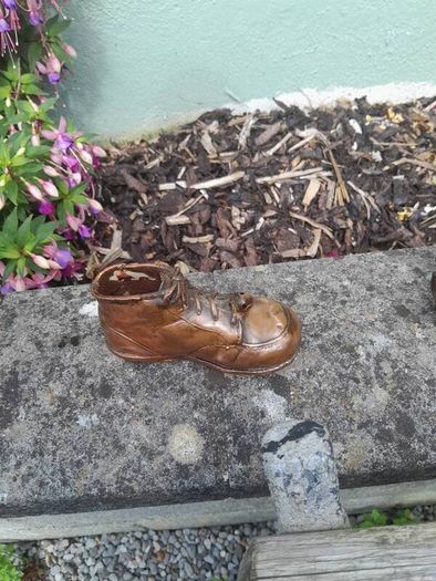 old child copper shoe