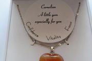 Gemstone jewellery, Heart pendant, Necklace,Gift